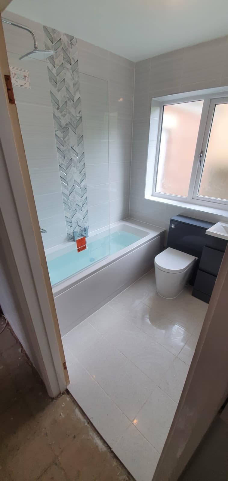 Bath and WC suite fitted